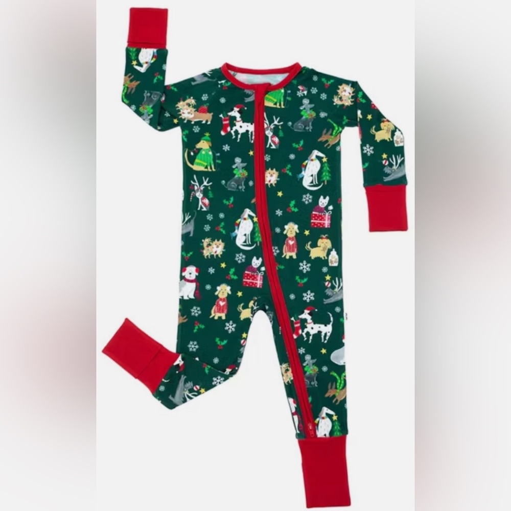 Little Sleepies Holiday Hounds Convertible Zippy